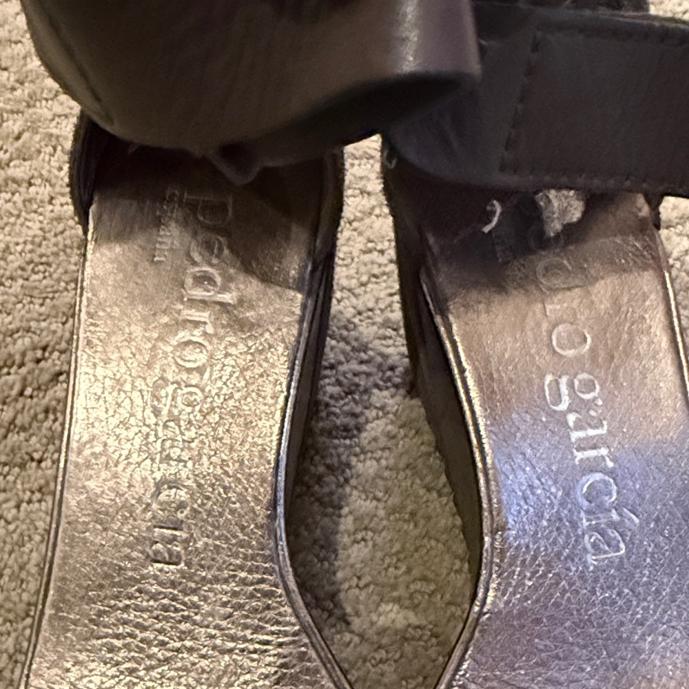 Pedro Garcia Black Ankle-Strap Heels - Picture 5 of 7
